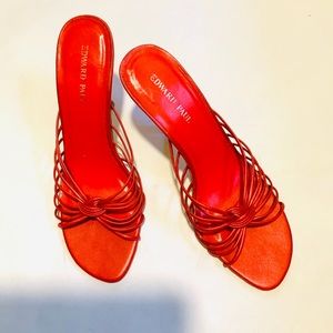 EDWARD PAUL RED SLIPPERS